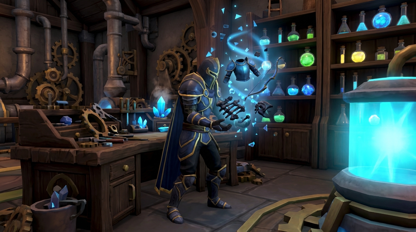 Gathering Components By Scavenging And Dismantling Items