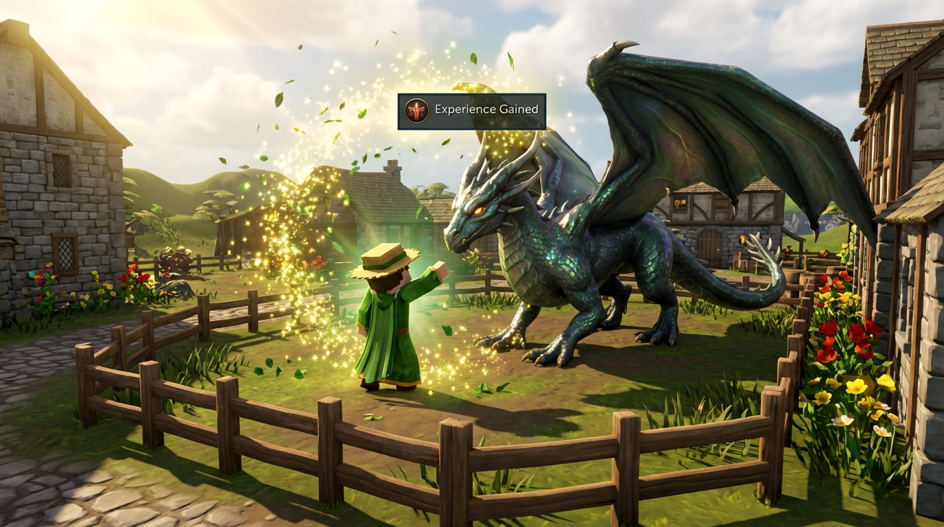 Harvesting Massive Farming Experience From Elder Animals