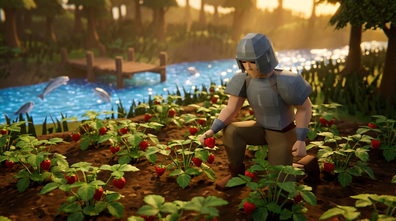 Farming Strawberries And High-Level Fishing
