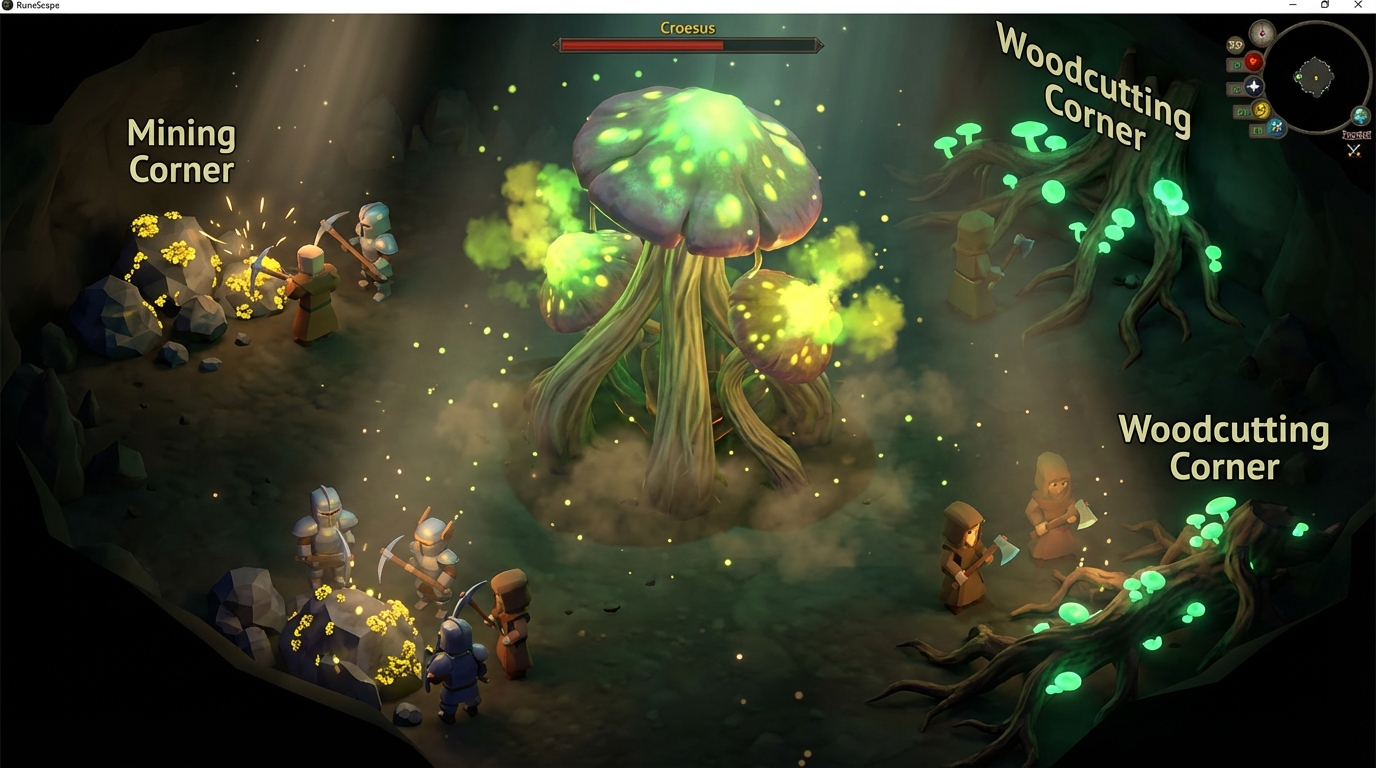 Picking Your Mining Woodcutting Fishing Or Hunter Corner