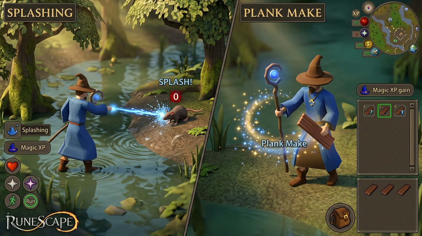 Stress Free Magic Training Using Splashing And Planking