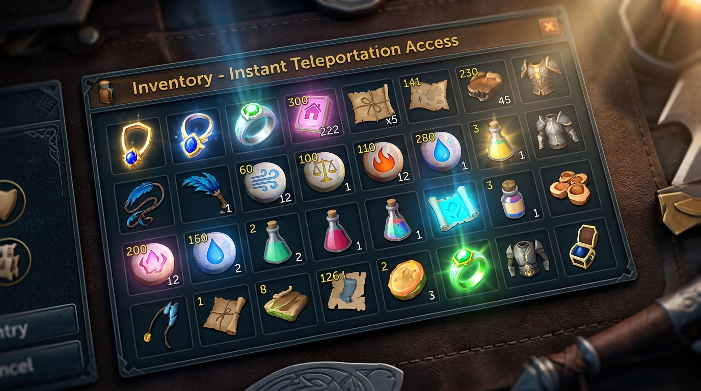 Inventory Essentials For Instant Teleportation Access