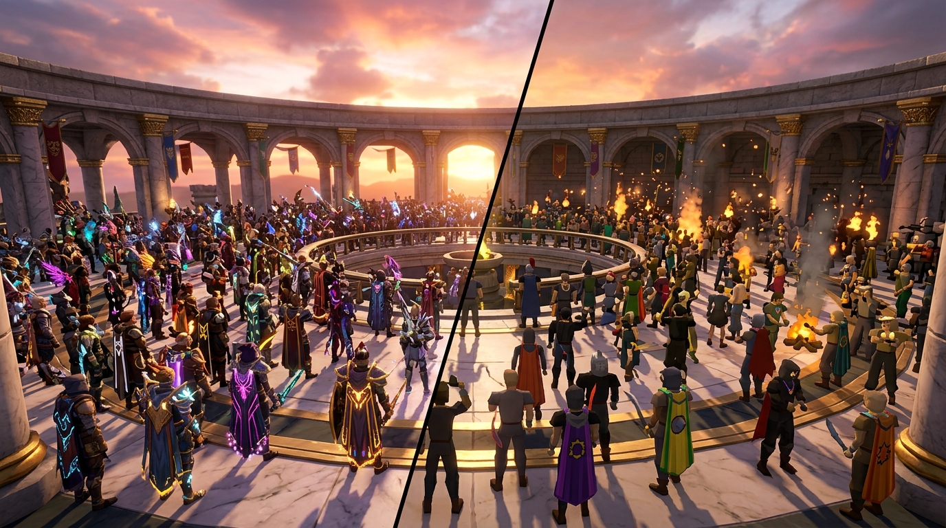 Old School RuneScape Versus RuneScape 3 In 2024 Massive Player Communities And Content Updates