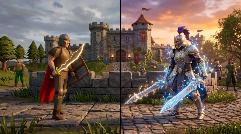 old school runescape versus runescape 3 in 2024 1780218077432