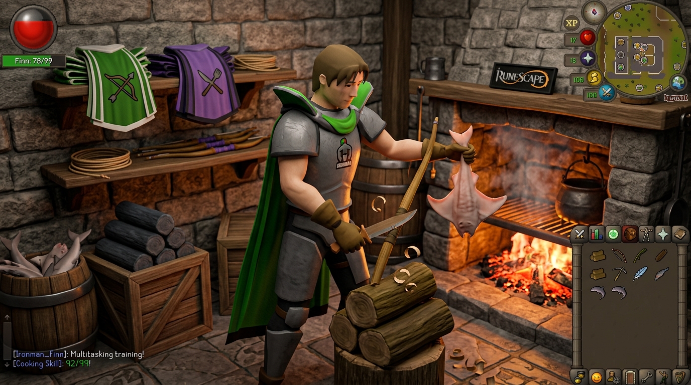 How To Manage Your Gold For Ironman Buyable Skills Fletching And Cooking For Fast Skill Capes