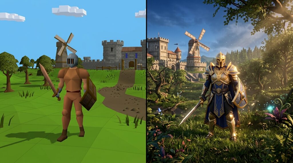old school runescape vs runescape 3 comparison gui 1781082089291