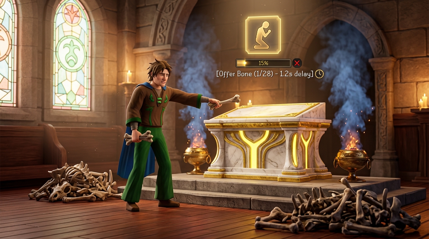 How To Avoid Expensive OSRS Prayer Training Mistakes Stop Auto Offering Your Bones