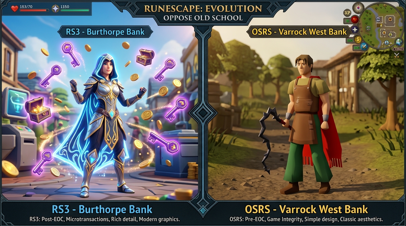 Comparing RS3 Microtransactions And OSRS Integrity